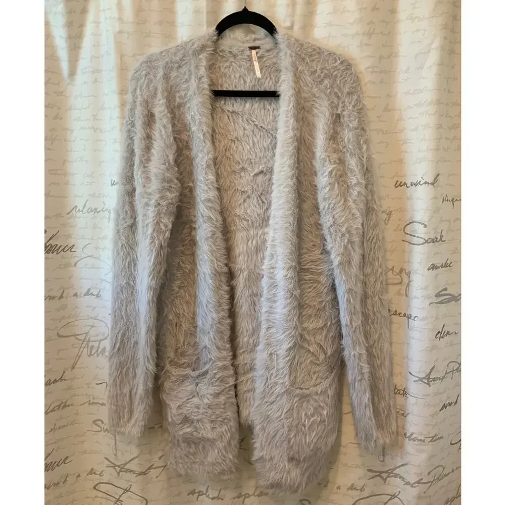 Cozy Free People Chunky Oversized Fuzzy Cardigan - L/XL